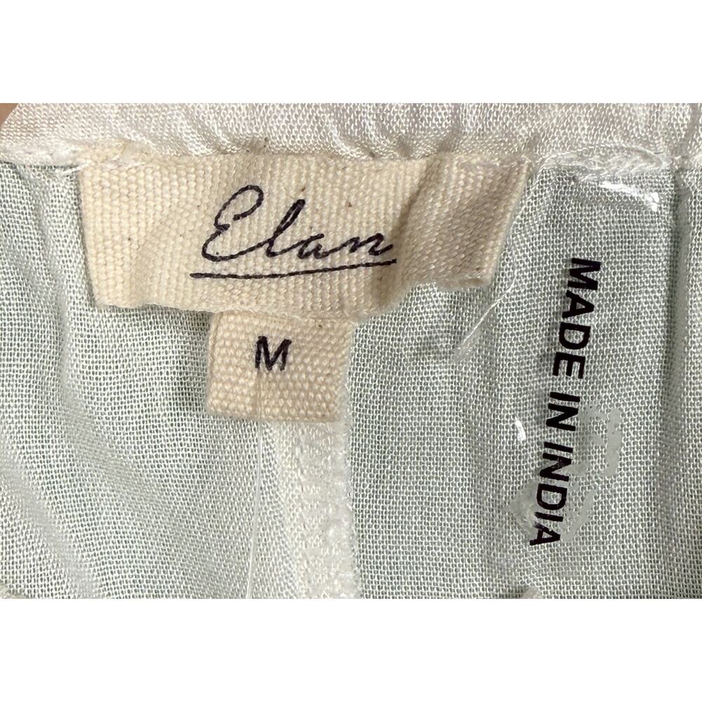 NWT Elan Women's White Halter Self-tie Neck Open Back S Dress Sz M pockets - Picture 3 of 11